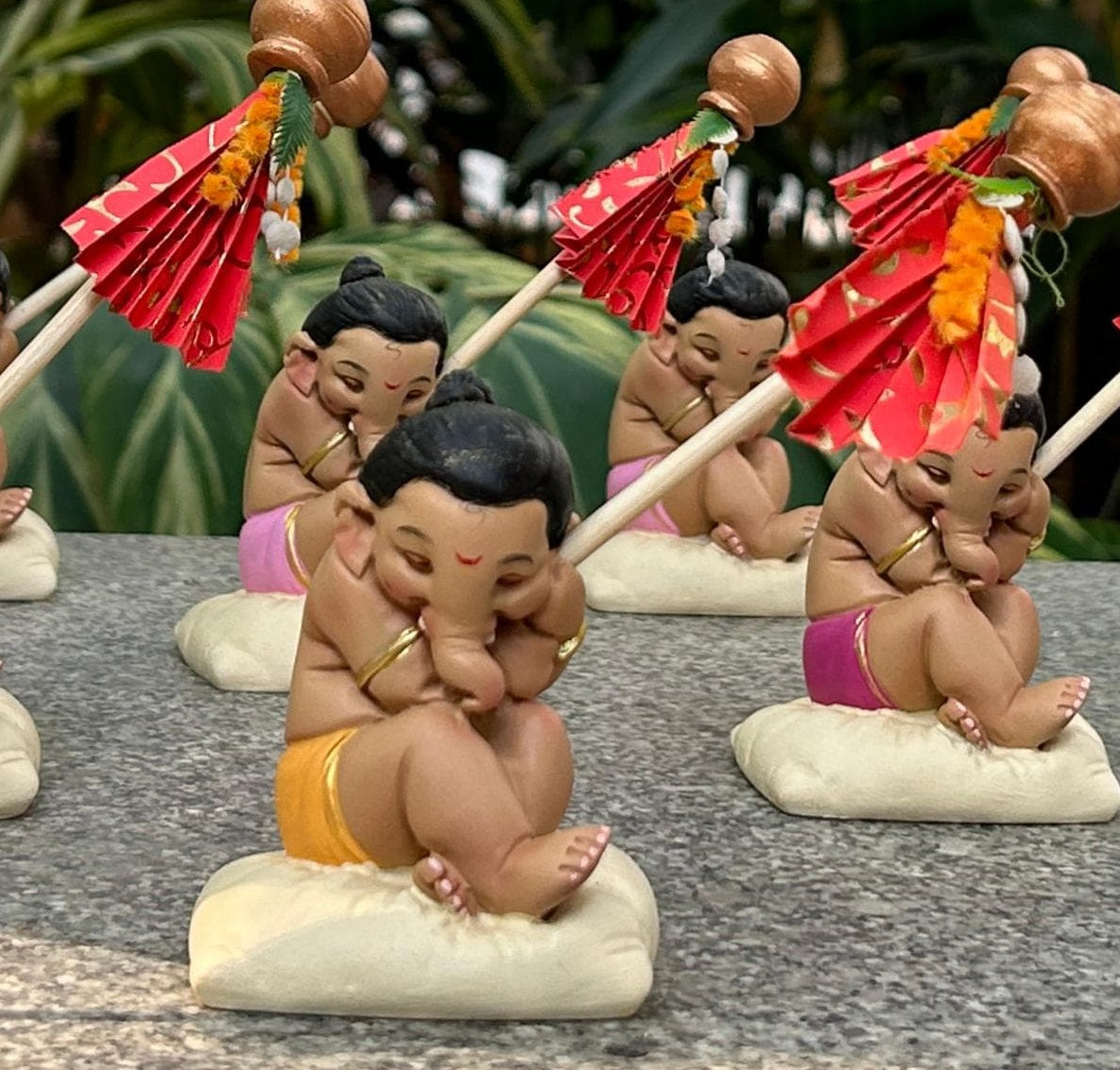 Gudi Ganesha 3" (Fiber)