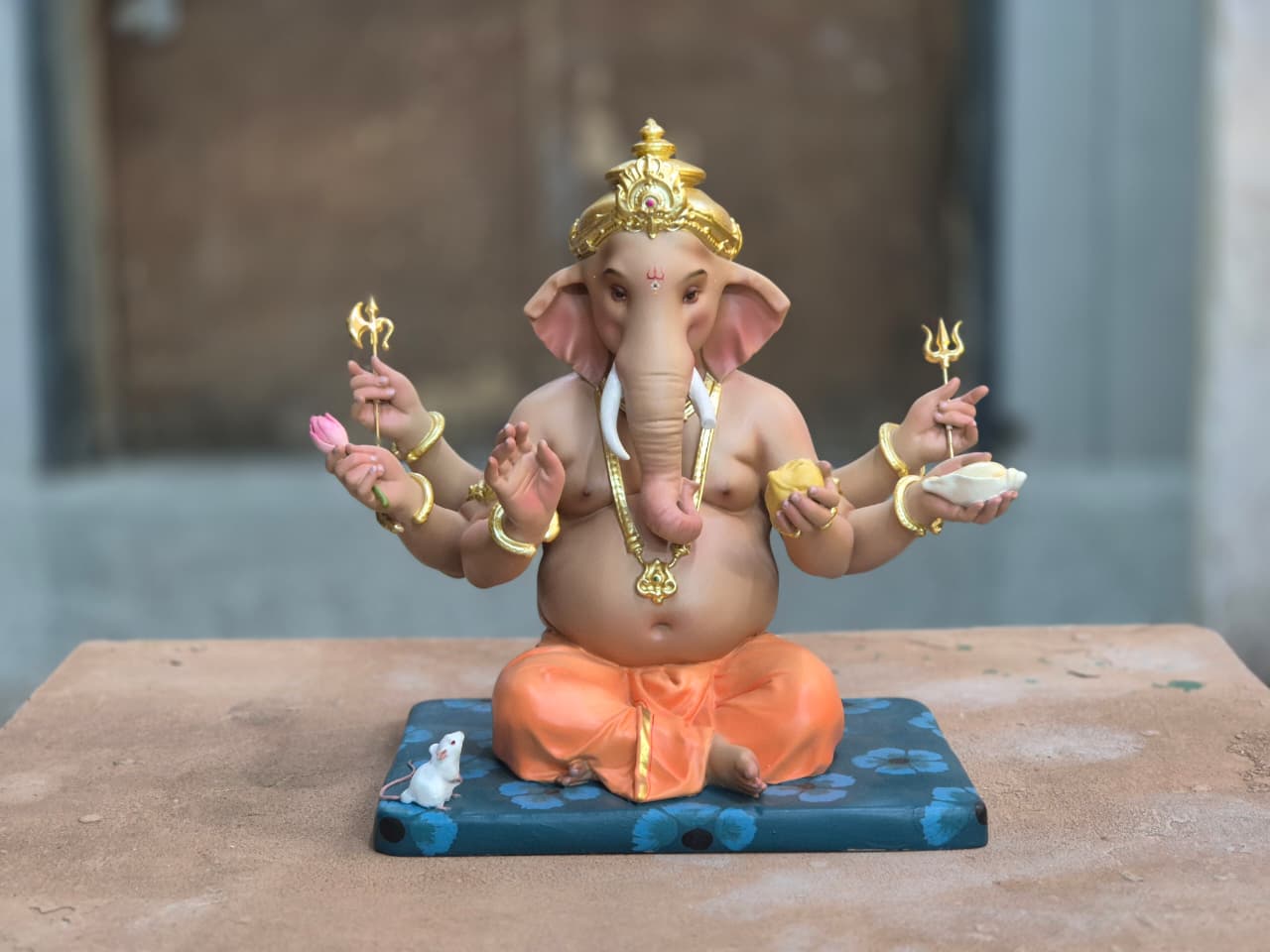 Six hand Ganesh, 10"