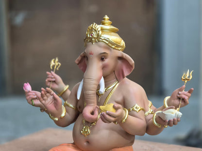 Six hand Ganesh, 10"